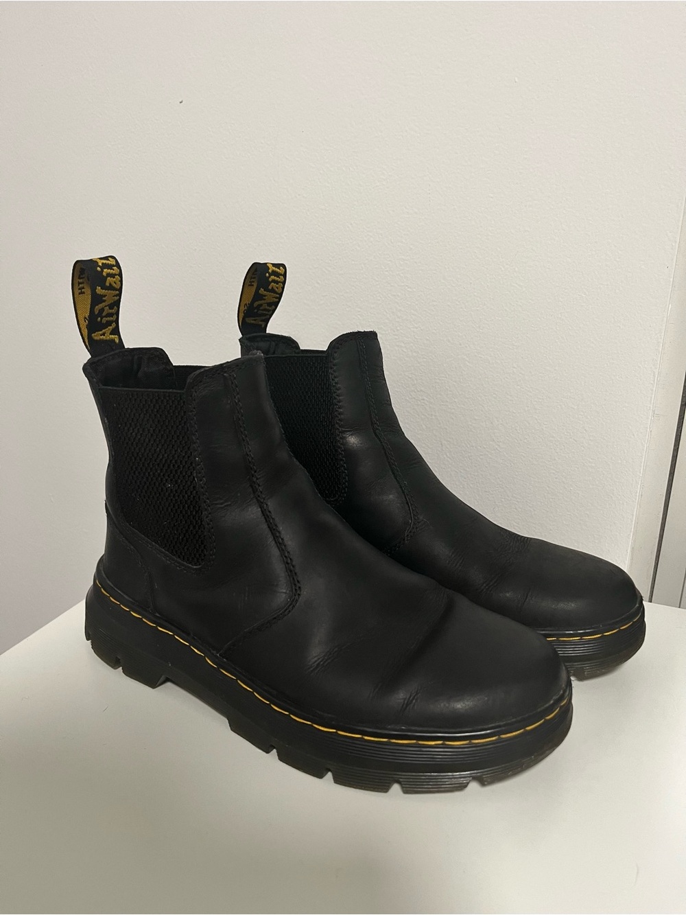 Doc Martens Dr Martens Embury Chelsea Boots Black Chunky Womens 8
